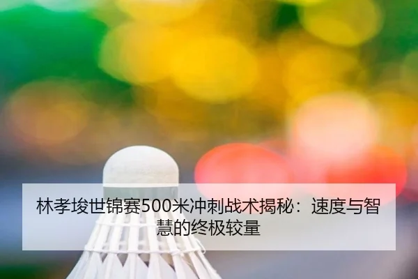 林孝埈世锦赛500米冲刺战术揭秘：速度与智慧的终极较量