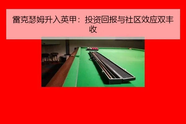雷克瑟姆升入英甲：投资回报与社区效应双丰收